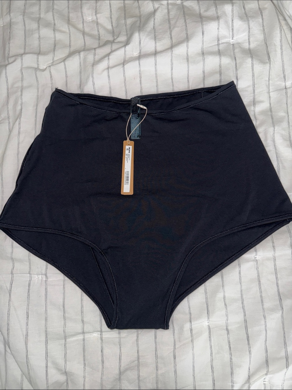SKIMS High-Waist Period Briefs — Black